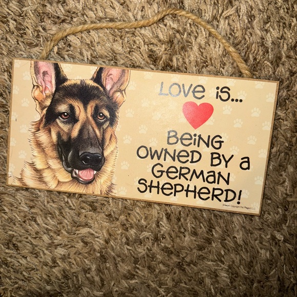 German shepherd wall hanging - Picture 1 of 2